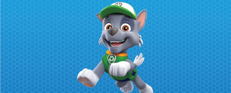 Paw Patrol Characters - Biography Rocky - Mobile image
